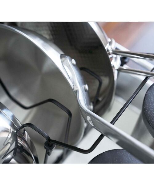 collex / コレックス インテリア・生活雑貨・ホビー・ステーショナリー | 【tower】シンク下 伸縮鍋蓋＆フライパンスタンド キッチン収納 | 詳細7