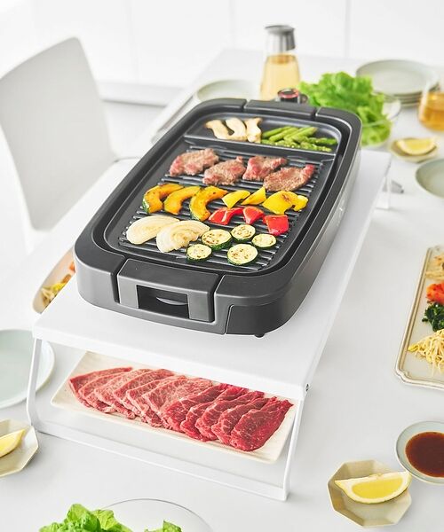 collex / コレックス インテリア・生活雑貨・ホビー・ステーショナリー | 【tower】下が使える電気プレートラック ホットプレート 収納 折り畳 | 詳細2