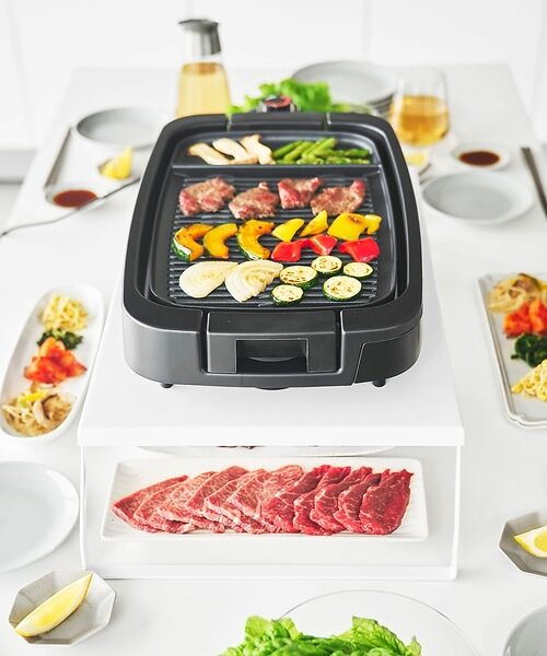 collex / コレックス インテリア・生活雑貨・ホビー・ステーショナリー | 【tower】下が使える電気プレートラック ホットプレート 収納 折り畳 | 詳細3