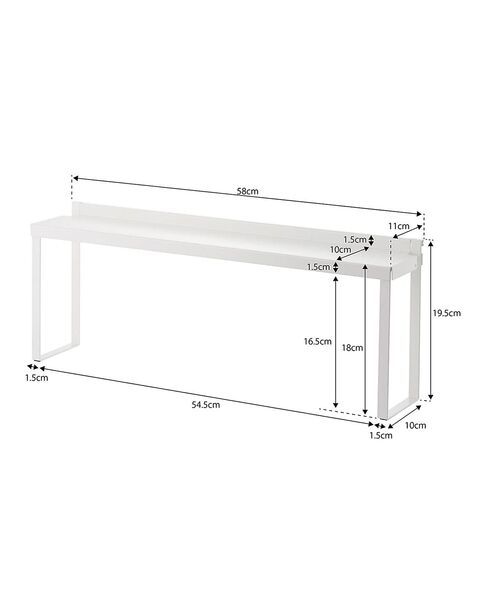 collex / コレックス インテリア・生活雑貨・ホビー・ステーショナリー | 【tower】コンロ奥隙間ラック キッチンラック 汚れ防止 スリム収納 | 詳細10