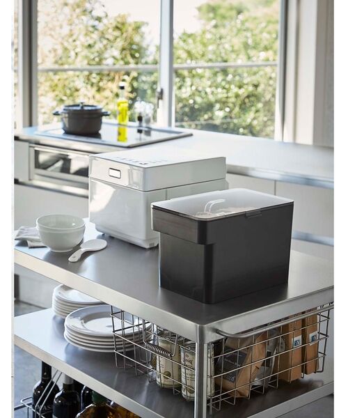 collex / コレックス インテリア・生活雑貨・ホビー・ステーショナリー | 【tower】密閉 シンク下米びつ 5kg 計量カップ付 スリム 米保存容器 | 詳細12