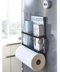 collex / コレックス インテリア・生活雑貨・ホビー・ステーショナリー | 【tower】マグネット キッチンペーパー＆ラップホルダー 冷蔵庫収納 小物整理