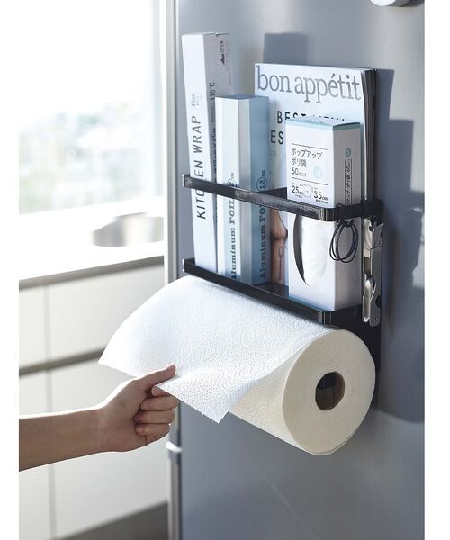 collex / コレックス インテリア・生活雑貨・ホビー・ステーショナリー | 【tower】マグネット キッチンペーパー＆ラップホルダー 冷蔵庫収納 小物整理 | 詳細10