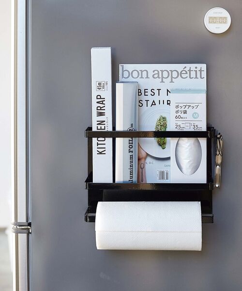 collex / コレックス インテリア・生活雑貨・ホビー・ステーショナリー | 【tower】マグネット キッチンペーパー＆ラップホルダー 冷蔵庫収納 小物整理 | 詳細12
