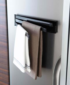 collex / コレックス インテリア・生活雑貨・ホビー・ステーショナリー | 【tower】マグネット 布巾ハンガー ふきん掛け 冷蔵庫収納 スリム 折りたた