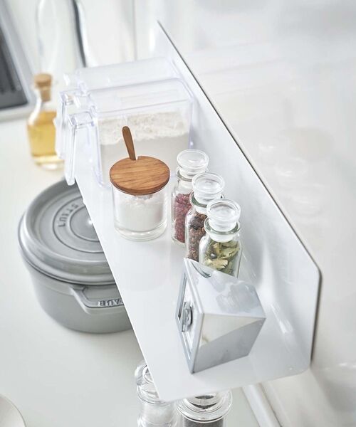 collex / コレックス インテリア・生活雑貨・ホビー・ステーショナリー | 【tower】マグネット キッチン棚 ワイド 浮かせる収納 調味料ラック 小物整 | 詳細1