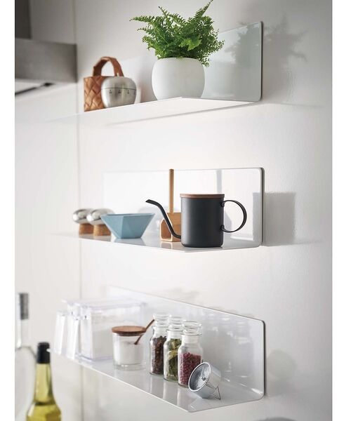 collex / コレックス インテリア・生活雑貨・ホビー・ステーショナリー | 【tower】マグネット キッチン棚 ワイド 浮かせる収納 調味料ラック 小物整 | 詳細5