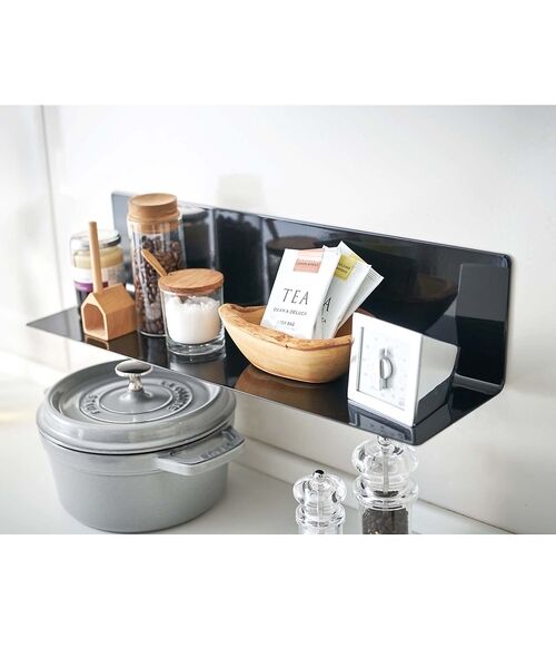 collex / コレックス インテリア・生活雑貨・ホビー・ステーショナリー | 【tower】マグネット キッチン棚 ワイド 浮かせる収納 調味料ラック 小物整 | 詳細12