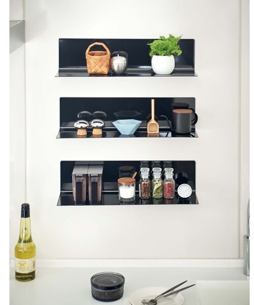 collex / コレックス インテリア・生活雑貨・ホビー・ステーショナリー | 【tower】マグネット キッチン棚 ワイド 浮かせる収納 調味料ラック 小物整 | 詳細13