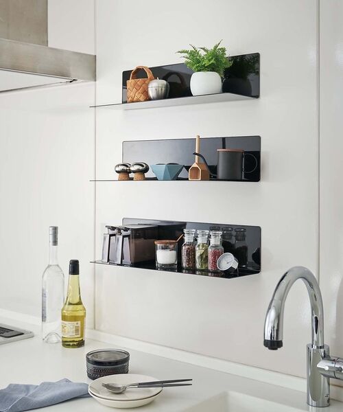 collex / コレックス インテリア・生活雑貨・ホビー・ステーショナリー | 【tower】マグネット キッチン棚 ワイド 浮かせる収納 調味料ラック 小物整 | 詳細14