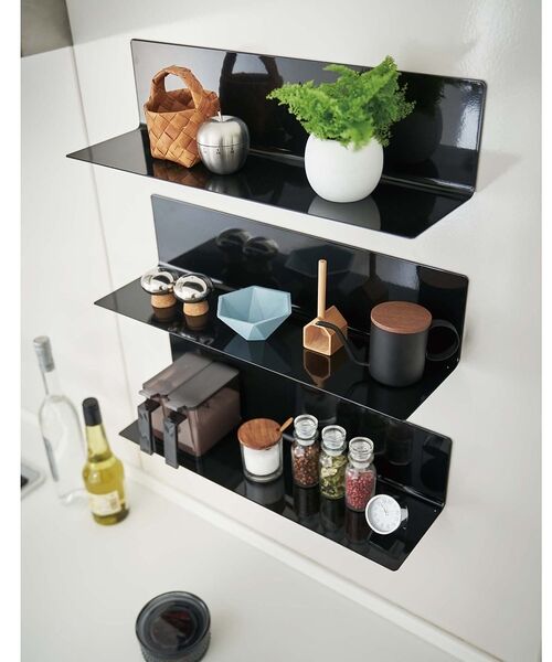 collex / コレックス インテリア・生活雑貨・ホビー・ステーショナリー | 【tower】マグネット キッチン棚 ワイド 浮かせる収納 調味料ラック 小物整 | 詳細15