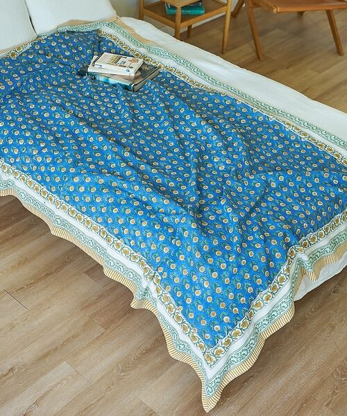 collex / コレックス インテリア・インテリア雑貨 | マルチクロス ボニータ花柄 ブロックプリント 145×225 | 詳細6