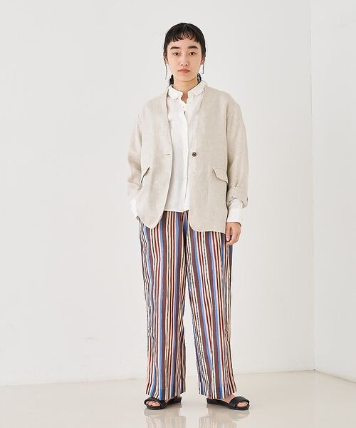 collex / コレックス シャツ・ブラウス | Wカラー リネンシャツ【予約】 | 詳細11