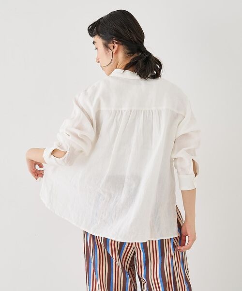 collex / コレックス シャツ・ブラウス | Wカラー リネンシャツ【予約】 | 詳細4