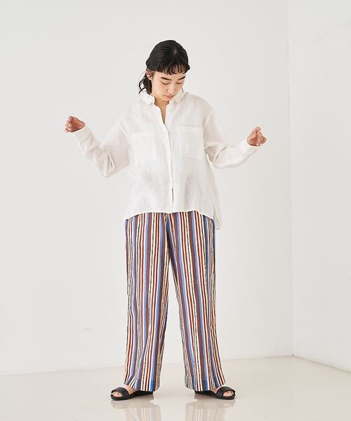 collex / コレックス シャツ・ブラウス | Wカラー リネンシャツ【予約】 | 詳細9