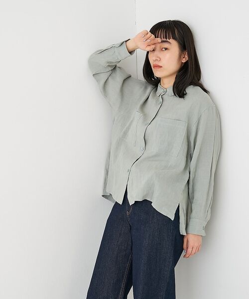 collex / コレックス シャツ・ブラウス | Wカラー リネンシャツ【予約】 | 詳細14