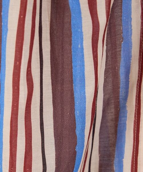 collex / コレックス シャツ・ブラウス | ブロックプリント ユラギ ストライプブラウス【予約】 | 詳細30