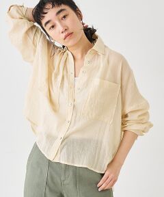collex / コレックス シャツ・ブラウス | シアーガーゼシャツ【予約】