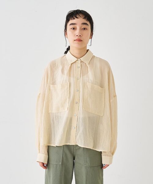 collex / コレックス シャツ・ブラウス | シアーガーゼシャツ【予約】 | 詳細11