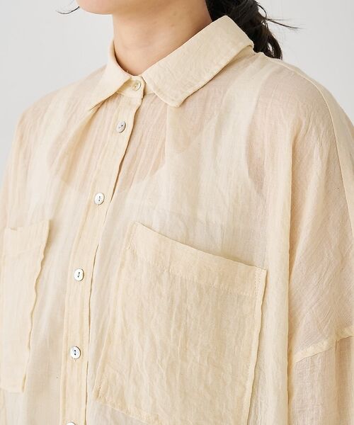 collex / コレックス シャツ・ブラウス | シアーガーゼシャツ【予約】 | 詳細15