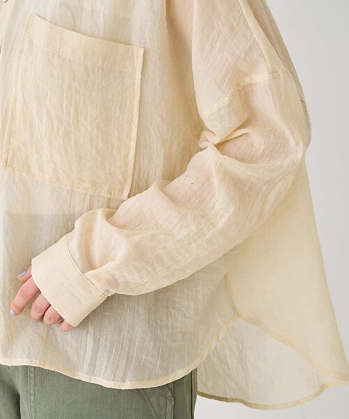 collex / コレックス シャツ・ブラウス | シアーガーゼシャツ【予約】 | 詳細16