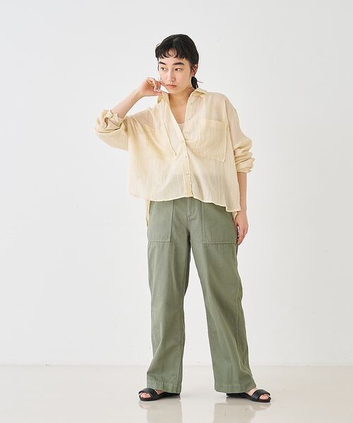 collex / コレックス シャツ・ブラウス | シアーガーゼシャツ【予約】 | 詳細3