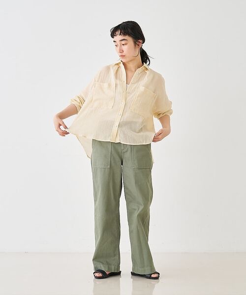 collex / コレックス シャツ・ブラウス | シアーガーゼシャツ【予約】 | 詳細5