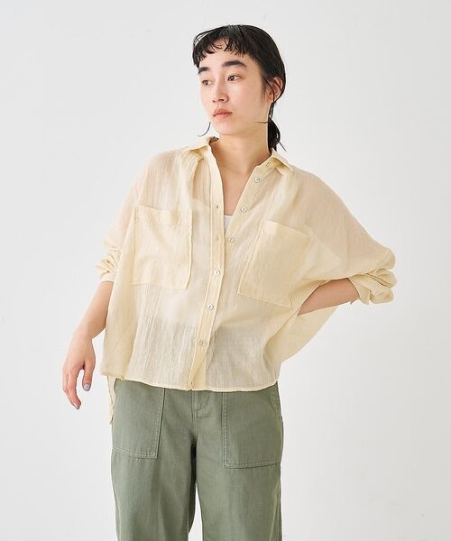 collex / コレックス シャツ・ブラウス | シアーガーゼシャツ【予約】 | 詳細9