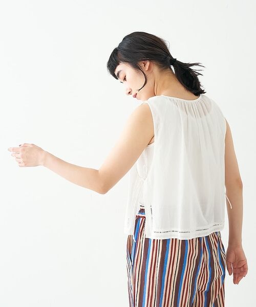 collex / コレックス ベスト | カットワーク刺繍サイドリボンベスト【予約】 | 詳細21