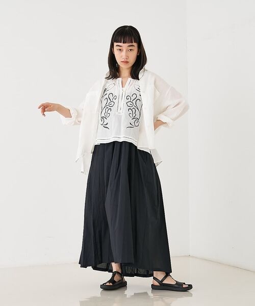 collex / コレックス ベスト | カットワーク刺繍サイドリボンベスト【予約】 | 詳細4