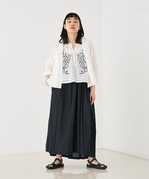 collex / コレックス ベスト | カットワーク刺繍サイドリボンベスト【予約】 | 詳細5