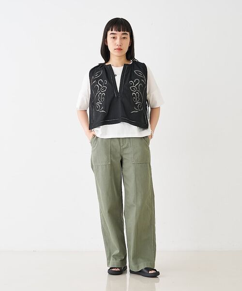collex / コレックス ベスト | カットワーク刺繍サイドリボンベスト【予約】 | 詳細14