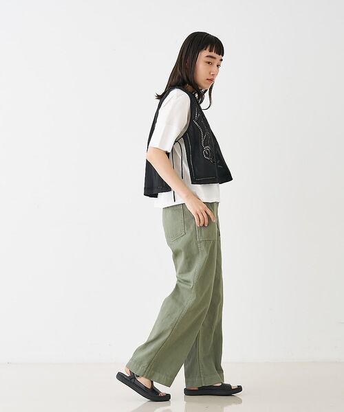 collex / コレックス ベスト | カットワーク刺繍サイドリボンベスト【予約】 | 詳細15