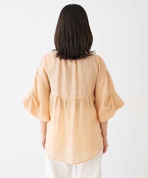 collex / コレックス シャツ・ブラウス | ギャザー&タック半袖リネンブラウス【予約】 | 詳細21