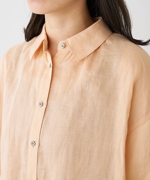 collex / コレックス シャツ・ブラウス | ギャザー&タック半袖リネンブラウス【予約】 | 詳細22