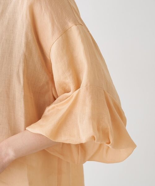 collex / コレックス シャツ・ブラウス | ギャザー&タック半袖リネンブラウス【予約】 | 詳細24