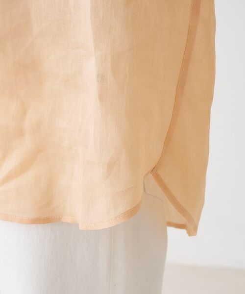 collex / コレックス シャツ・ブラウス | ギャザー&タック半袖リネンブラウス【予約】 | 詳細25