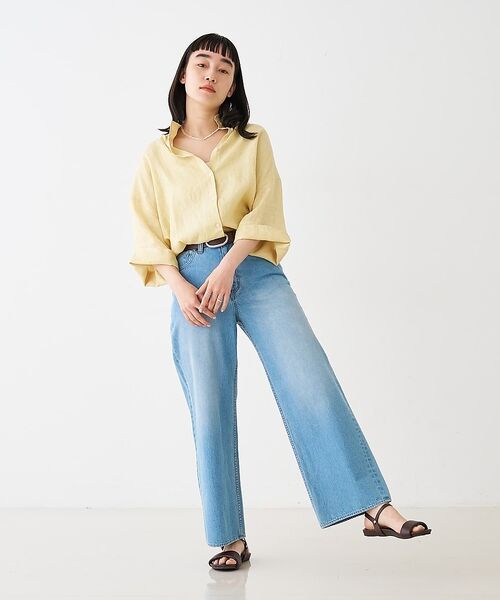 collex / コレックス シャツ・ブラウス | ワイドスリーブリネンオーバーシャツ【予約】 | 詳細1