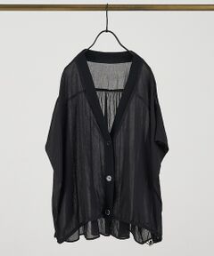 collex / コレックス シャツ・ブラウス | 異素材コンビカーデブラウス【予約】