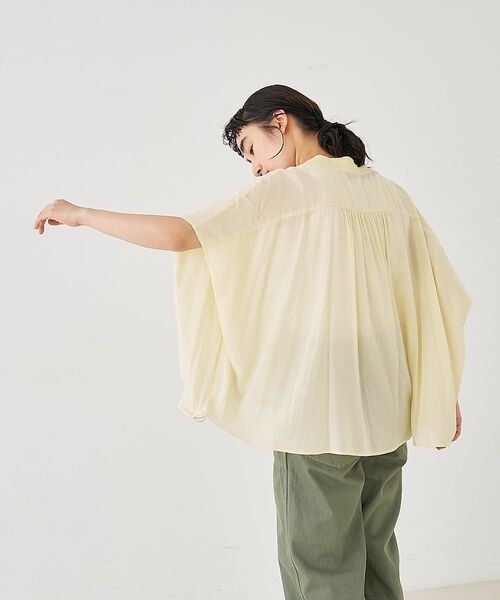 collex / コレックス シャツ・ブラウス | 異素材コンビカーデブラウス【予約】 | 詳細11