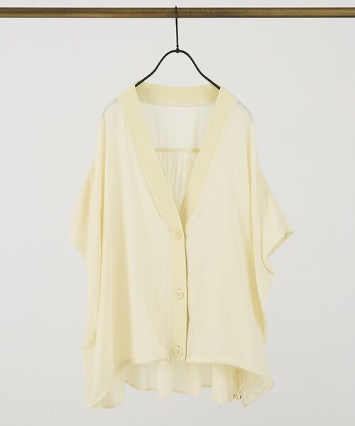 collex / コレックス シャツ・ブラウス | 異素材コンビカーデブラウス【予約】 | 詳細2