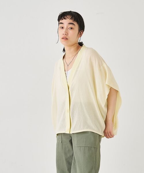 collex / コレックス シャツ・ブラウス | 異素材コンビカーデブラウス【予約】 | 詳細3