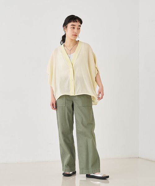 collex / コレックス シャツ・ブラウス | 異素材コンビカーデブラウス【予約】 | 詳細5