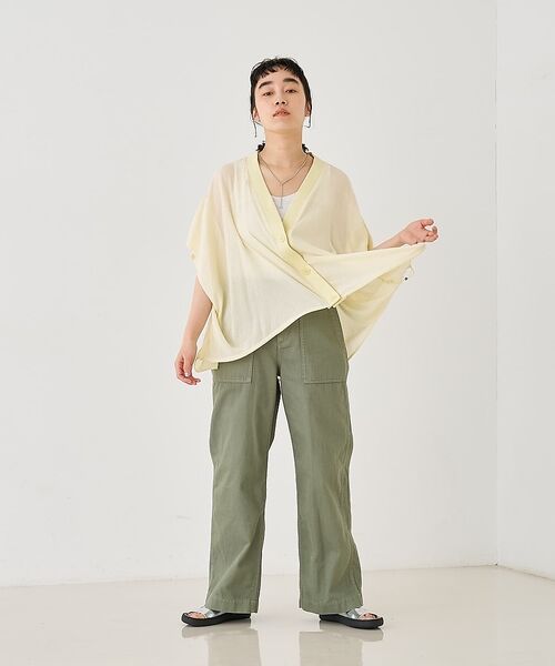 collex / コレックス シャツ・ブラウス | 異素材コンビカーデブラウス【予約】 | 詳細6