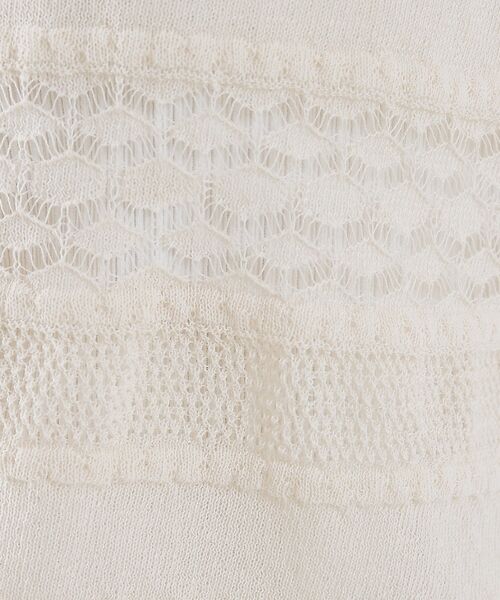 collex / コレックス カーディガン・ボレロ | レーシー柄クルーネックニットカーディガン【予約】 | 詳細10