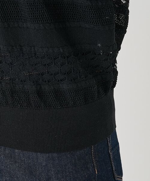 collex / コレックス カーディガン・ボレロ | レーシー柄クルーネックニットカーディガン【予約】 | 詳細26