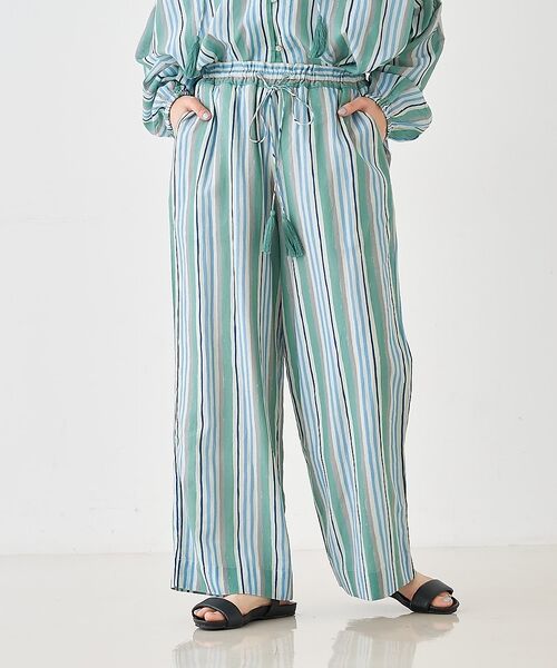 collex / コレックス その他パンツ | ブロックプリント ユラギ ストライフパンツ【予約】 | 詳細5