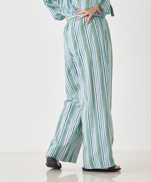 collex / コレックス その他パンツ | ブロックプリント ユラギ ストライフパンツ【予約】 | 詳細6