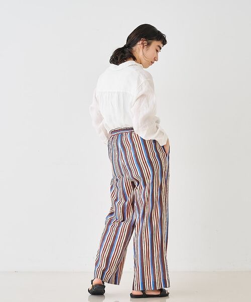 collex / コレックス その他パンツ | ブロックプリント ユラギ ストライフパンツ【予約】 | 詳細9