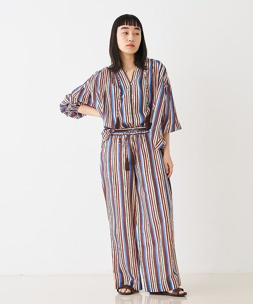 collex / コレックス その他パンツ | ブロックプリント ユラギ ストライフパンツ【予約】 | 詳細11